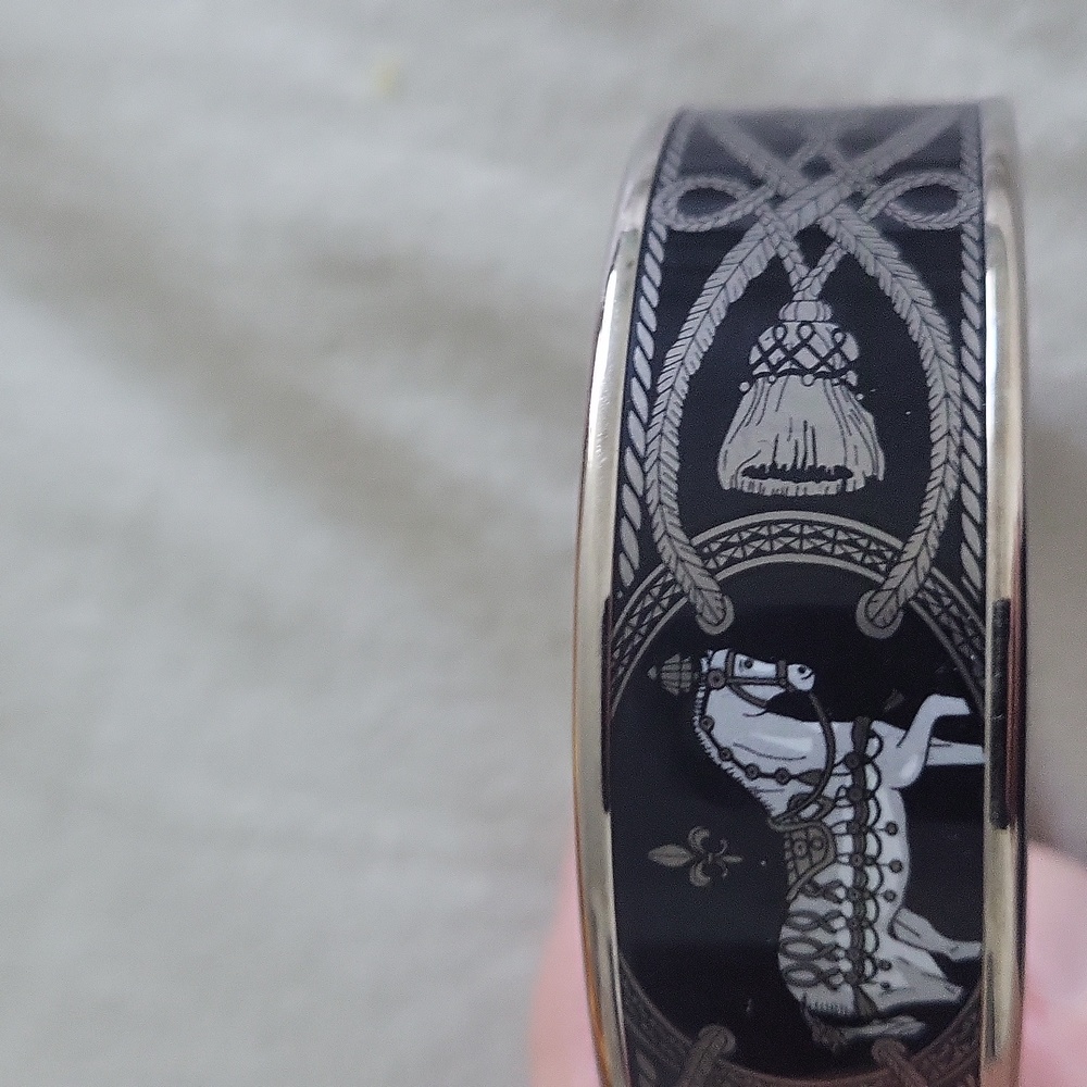Hermes enamel bangle bracelet